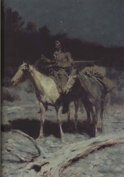 Frederic Remington A Dangerous Country (mk43) oil painting image
